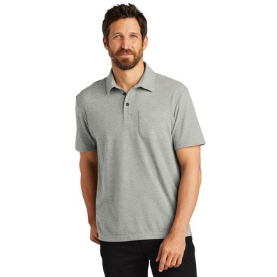 Port Authority® C-FREE® Cotton Blend Pique Pocket Polo